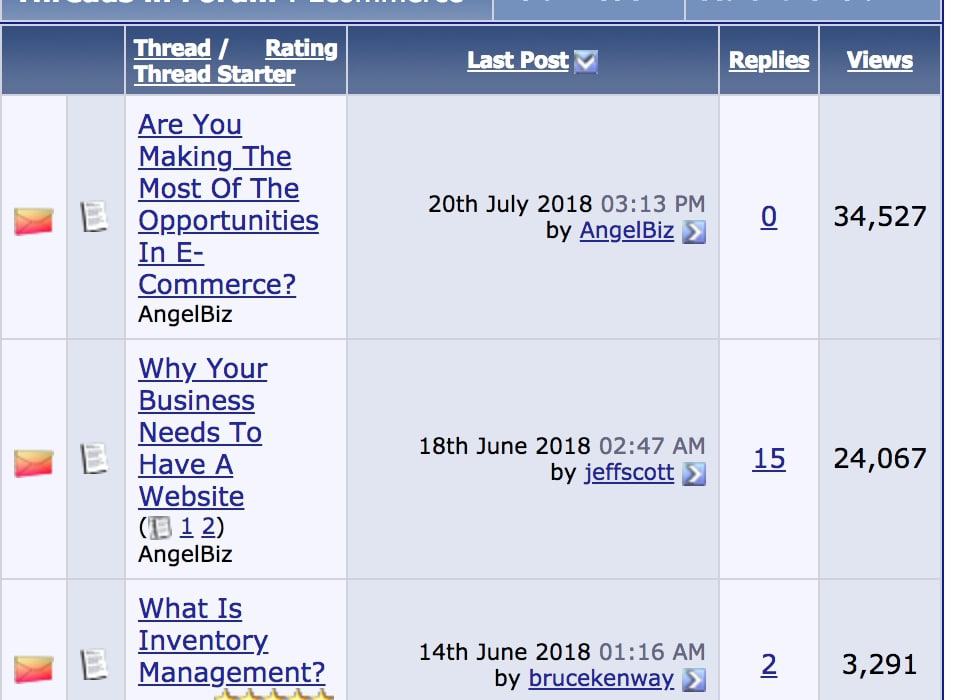E-Commerce Forums