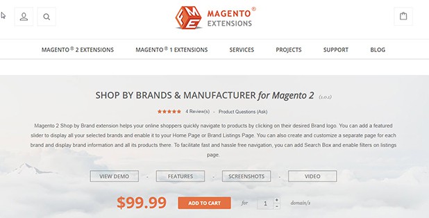 Magento 2 Shop by Brand Extension