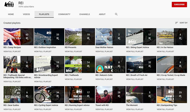 REI's Youtube Channel