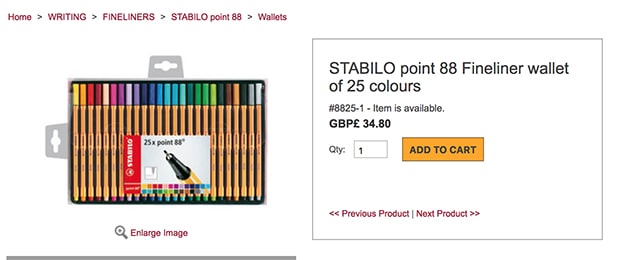 Stabilo E-Commerce Owned Site